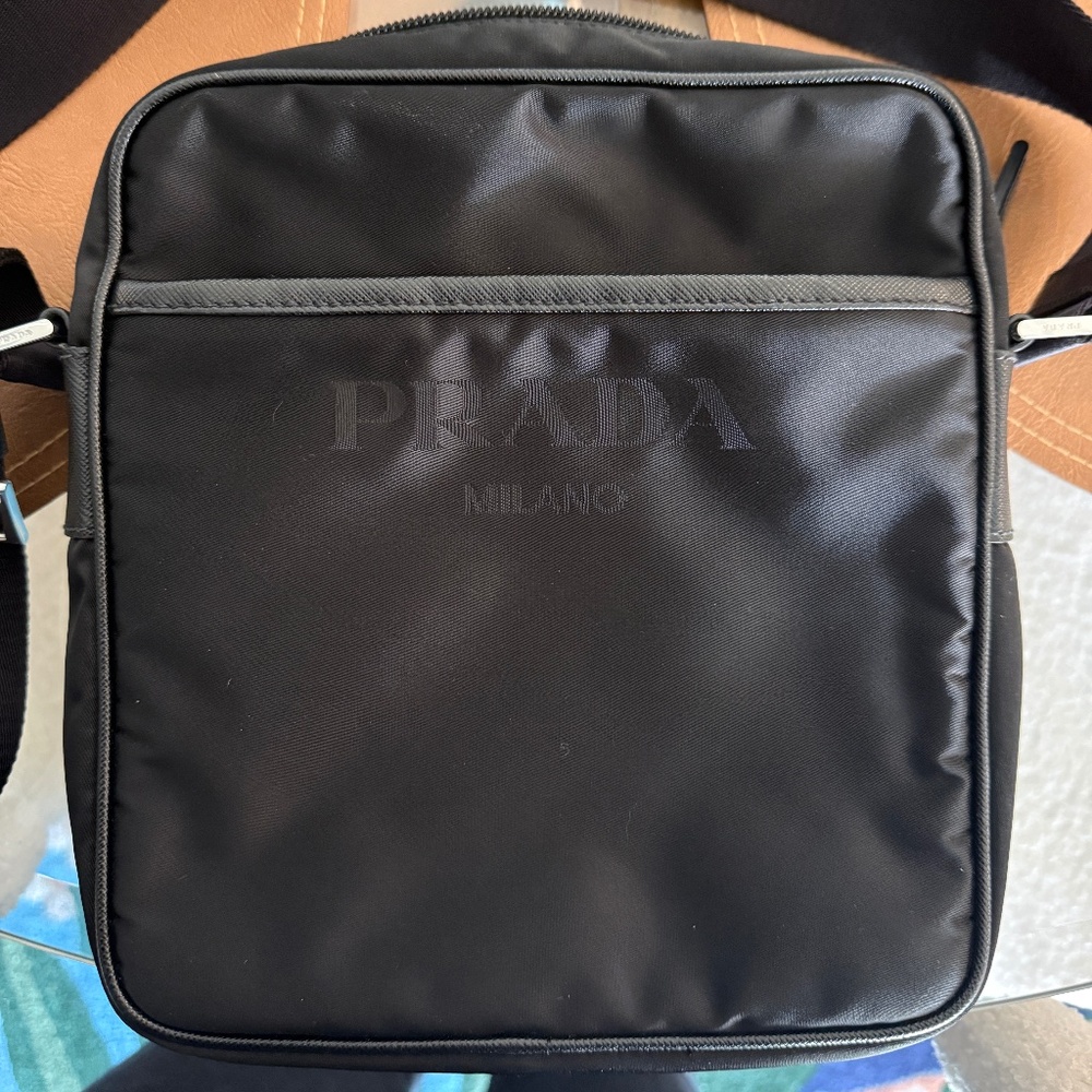 Prada Front Pocket Messenger Tessuto with Saffiano Leather - Picture 2 of 6